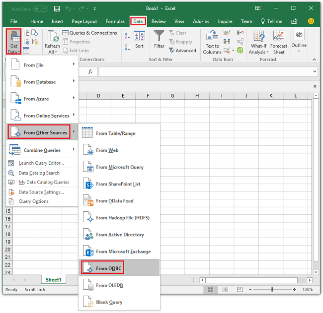 odbc excel driver